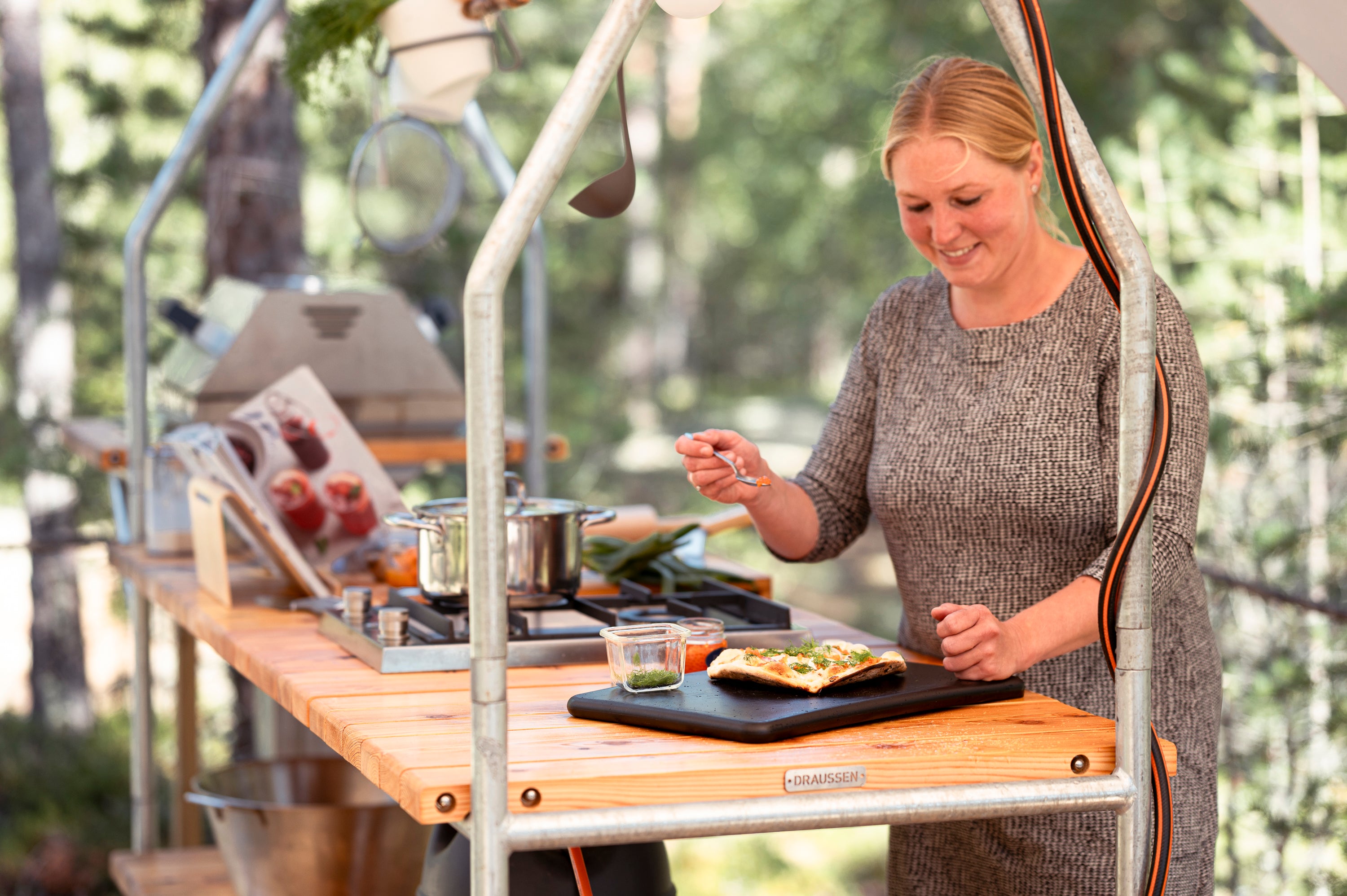 Draussen Glamping Küche in Finnland